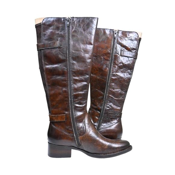 Born Womens 6.5 Gibb Knee High Leather Riding Boot in Brown NEW - Picture 5 of 9